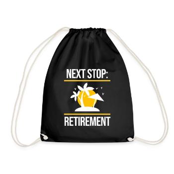 Déclaration de retraite Pensionné Senior - Sac de sport léger - noir - Devant