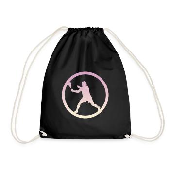 Raquette de joueur de squash Raquette - Sac de sport léger - noir - Devant