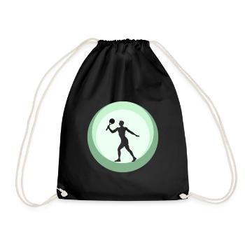 Tennis de plage Joueurs de beach tennis - Sac de sport léger - noir - Devant