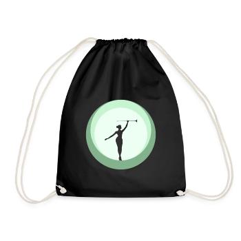 Twirling Rod Tournant Danse - Sac de sport léger - noir - Devant