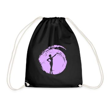 Rod Turning Baton Twirling Baton Twirling Twirling - Drawstring Bag - black - Front