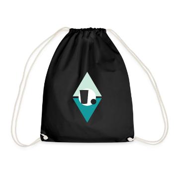 Beerpong Beer Beer Bottle - Drawstring Bag - black - Front