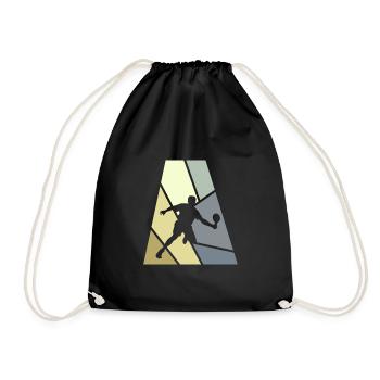 Pickleball Pickleball Racket Pickleball Racket - Drawstring Bag - black - Front