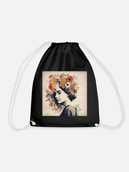Female Inspiration - Drawstring Bag - black