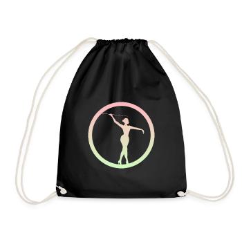 Dancing Baton Twirling Twirling - Drawstring Bag - black - Front