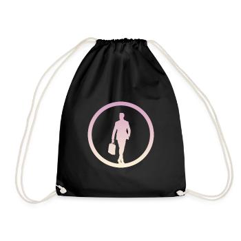 Banking Stock Exchange Businessman - Drawstring Bag - black - Front
