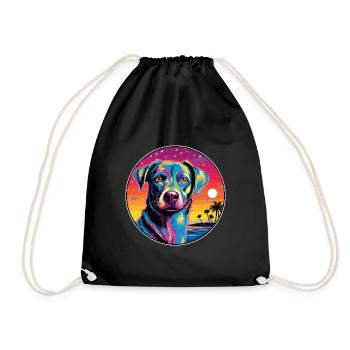 Ratonero Murciano Race De Chien Coloré Dessin Animé Eau - Sac de sport léger - noir - Devant
