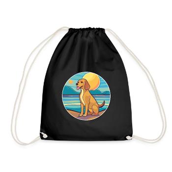 Braque Saint Germain Hunderasse Cartoon Kawaii Hund - Turnbeutel - Schwarz - Vorne