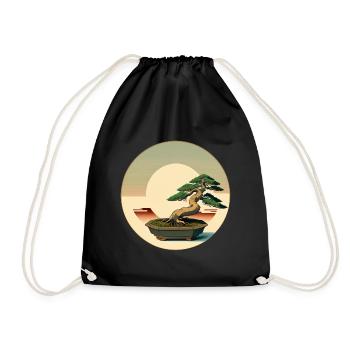 Bonsaï élégant - Sac de sport léger - noir - Devant