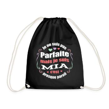 MIA PARFAITE - PRENOM MIA - Sac de sport léger - noir - Devant