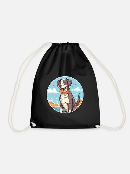 Bouvier portugais race Cartoon Kawaii Clipart - Sac de sport léger - noir