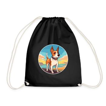 Teddy Roosevelt Terrier Hunderasse Cartoon Kawaii - Turnbeutel - Schwarz - Vorne