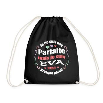 EVA PARFAITE - PRENOM EVA - Sac de sport léger - noir - Devant