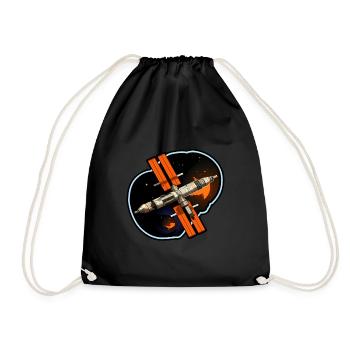 Satellite spatial - Sac de sport léger - noir - Devant