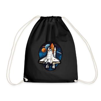 Navette spatiale spatiale - Sac de sport léger - noir - Devant