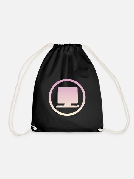 Computer Online Gamer - Turnbeutel - Schwarz