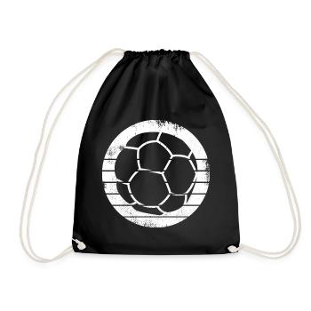 Handball Ball Drawing - Drawstring Bag - black - Front