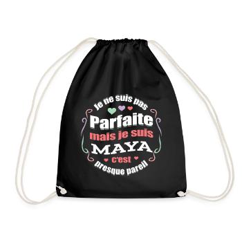 MAYA PARFAITE - PRENOM MAYA - Sac de sport léger - noir - Devant