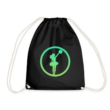 Pompom Girlie Cheerleader - Drawstring Bag - black - Front