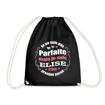 ELISE PARFAITE - PRENOM ELISE - Sac de sport léger - noir - Devant