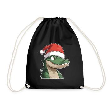 Crocodile Noël - Sac de sport léger - noir - Devant