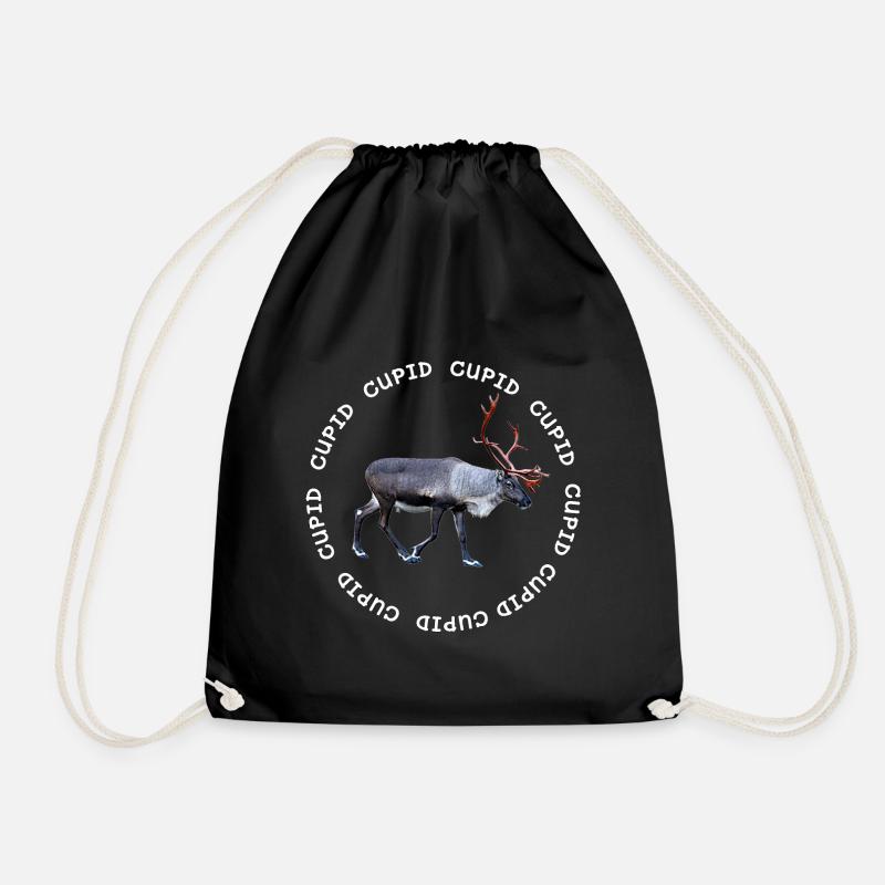 CUPID - Drawstring Bag - black