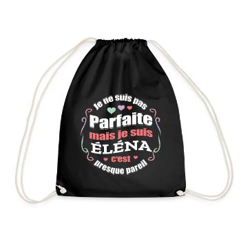 ÉLÉNA PARFAITE - PRENOM ÉLÉNA - Sac de sport léger - noir - Devant