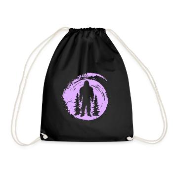 Big foot Lochness Yeti Yeti - Turnbeutel - Schwarz - Vorne