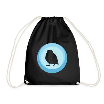 Oiseau Perruche Volant - Sac de sport léger - noir - Devant
