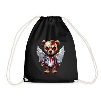 Creepy Teddy - Turnbeutel - Schwarz - Vorne