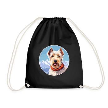 Sporting Lucas Terrier Race De Chien Cartoon Kawaii Wa - Sac de sport léger - noir - Devant