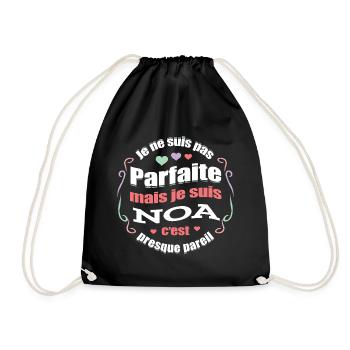 NOA PARFAITE - PRENOM NOA - Sac de sport léger - noir - Devant