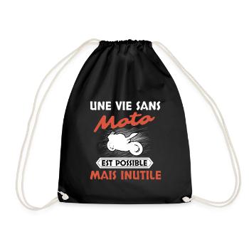Moto - Sac de sport léger - noir - Devant