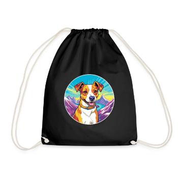 Terrier brésilien race de chien dessin animé kawaii Waterco - Sac de sport léger - noir - Devant