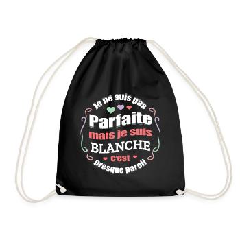 BLANCHE PARFAITE - PRENOM BLANCHE - Sac de sport léger - noir - Devant