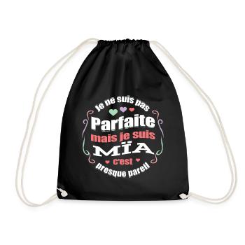 MÏA PARFAITE - PRENOM MÏA - Sac de sport léger - noir - Devant
