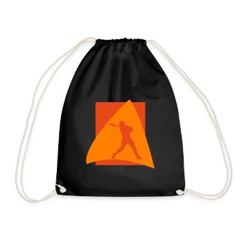 Baseball Softball Joueur Softball Battes - Sac de sport léger - noir - Devant