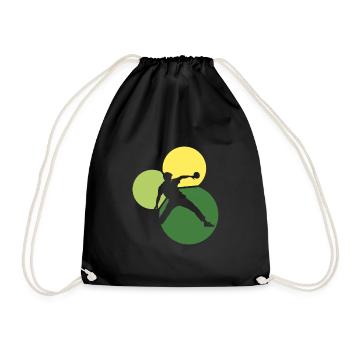 Table Tennis Racket Table Tennis Ball - Drawstring Bag - black - Front