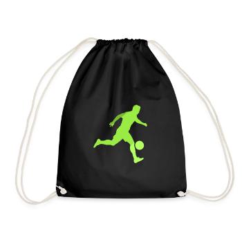 Beach Ball Beach Soccer Joueur de football - Sac de sport léger - noir - Devant