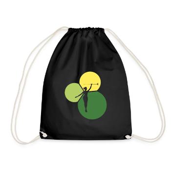 Bâton de gymnastique Twirling Bâton Tournant - Sac de sport léger - noir - Devant