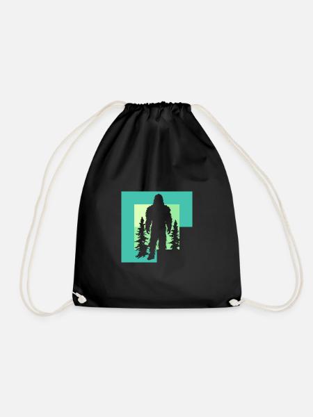 Yeti Bigfoot Big foot - Turnbeutel - Schwarz