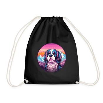 Segugio Maremmano Chien Race Cartoon Kawaii Waterco - Sac de sport léger - noir - Devant