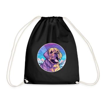 Transmontano mastiff race de chien dessin animé kawaii Wate - Sac de sport léger - noir - Devant