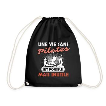Pilates - Sac de sport léger - noir - Devant