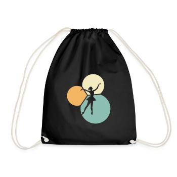 Ballerina Ballerina Ballet Dancer - Drawstring Bag - black - Front