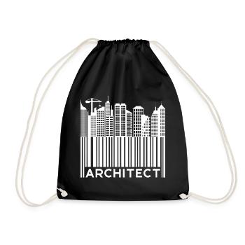 Career: Architect, Saying, Job, Supervisor, Profession - Drawstring Bag - black - Front