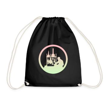 Molecule Biochemistry Biochemist - Drawstring Bag - black - Front