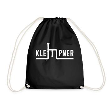 Klempner Job Arbeit Karriere Geld Verdienen Beruf - Turnbeutel - Schwarz - Vorne