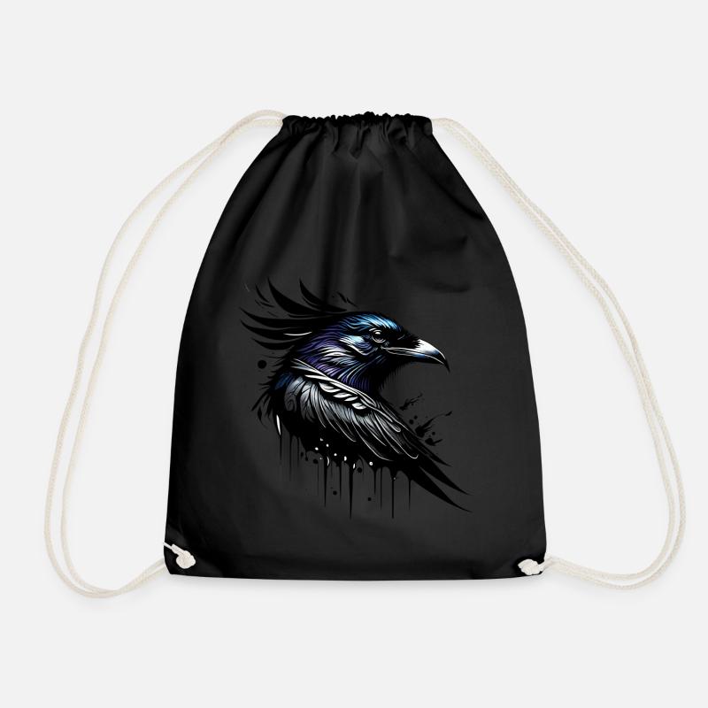 crow - Turnbeutel - Schwarz