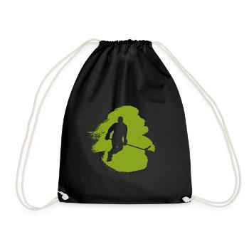 Hockey sur glace Joueur de hockey sur glace Hockey - Sac de sport léger - noir - Devant